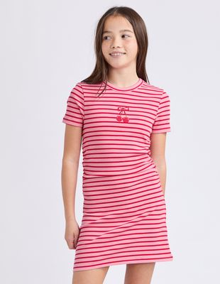 Eve Girl Betty Rushed Dress/ Pink [8-16YEARS]