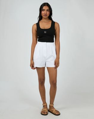 AAE Essential Bermuda Linen Short/ White