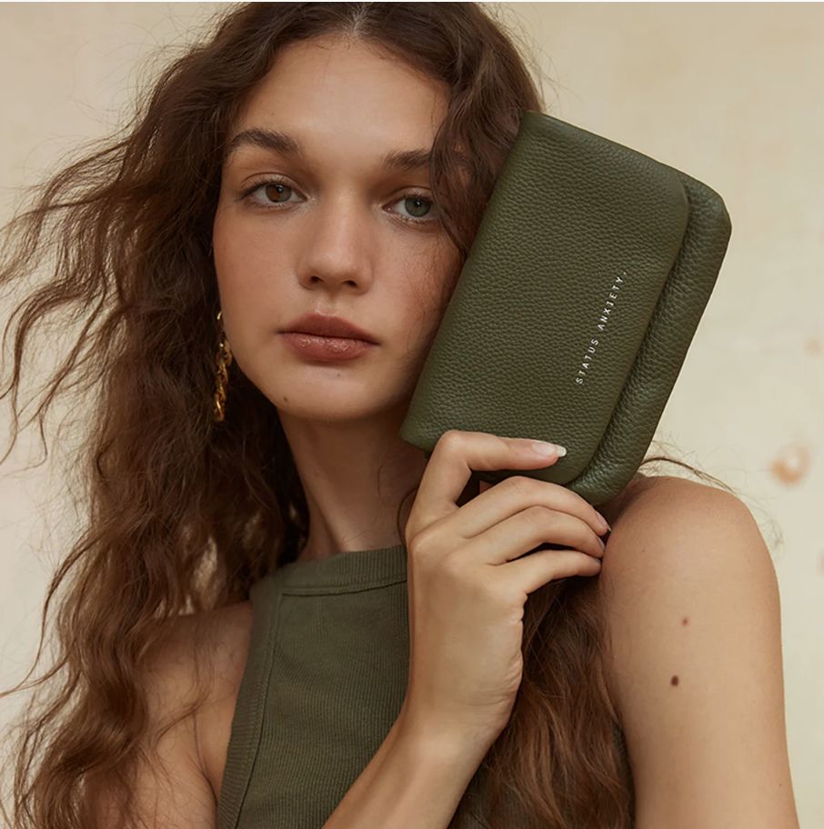 Status Anxiety Impermanent Purse /Khaki