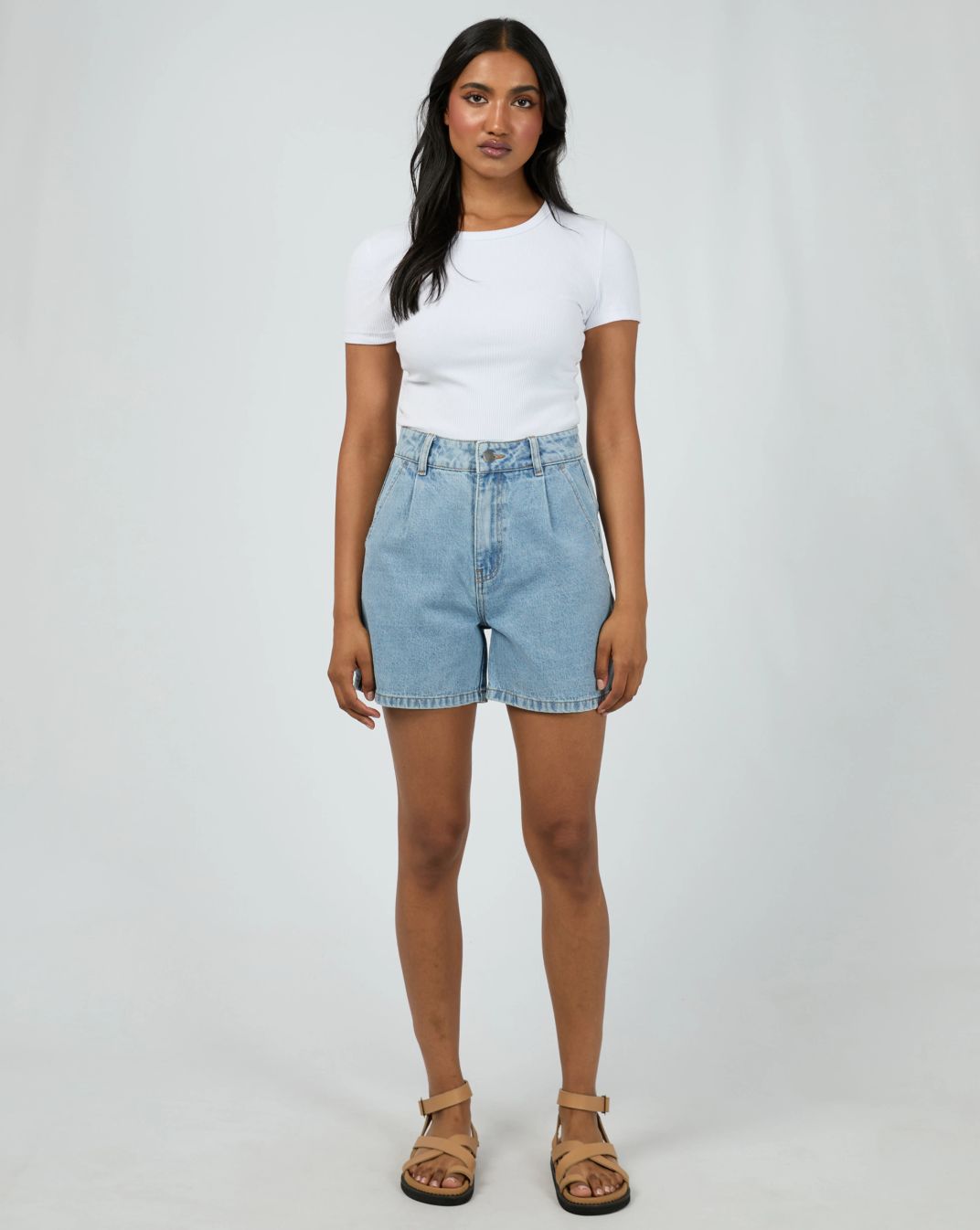 AAE Stevie Denim Short/ Light Blue