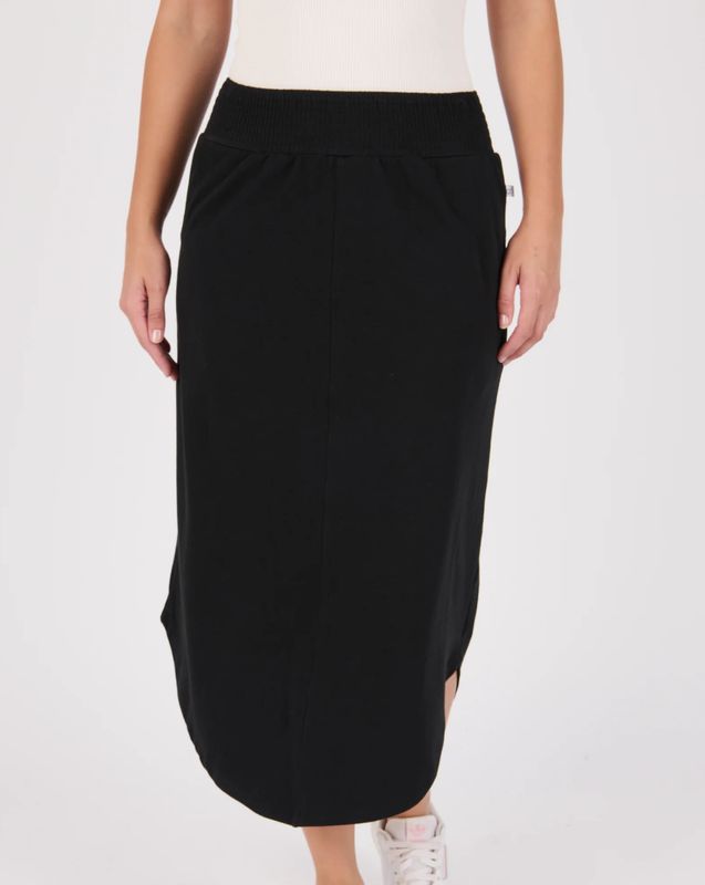 OTW Scoop Midi Skirt/ Black