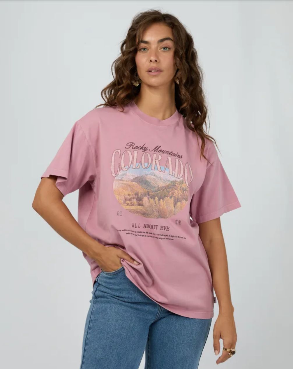 AAE Rocky Moutains Relaxed Tee/ Pink