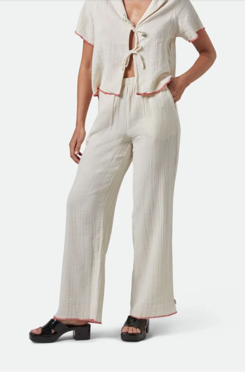 Brixton Wandering Hudson Lounge Pant/ Off White