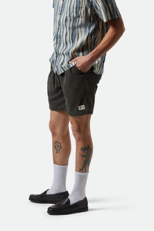 Brixton Everyday Cord Short/ WBLK