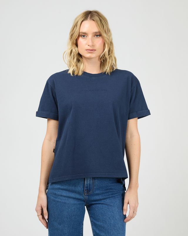 AAE Washed Tee/ Navy