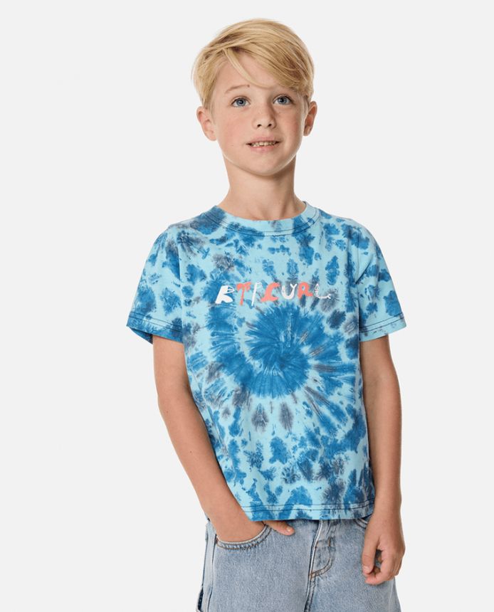 RipCurl Aots Tie Dye Tee/ Blue [1-8YEARS]