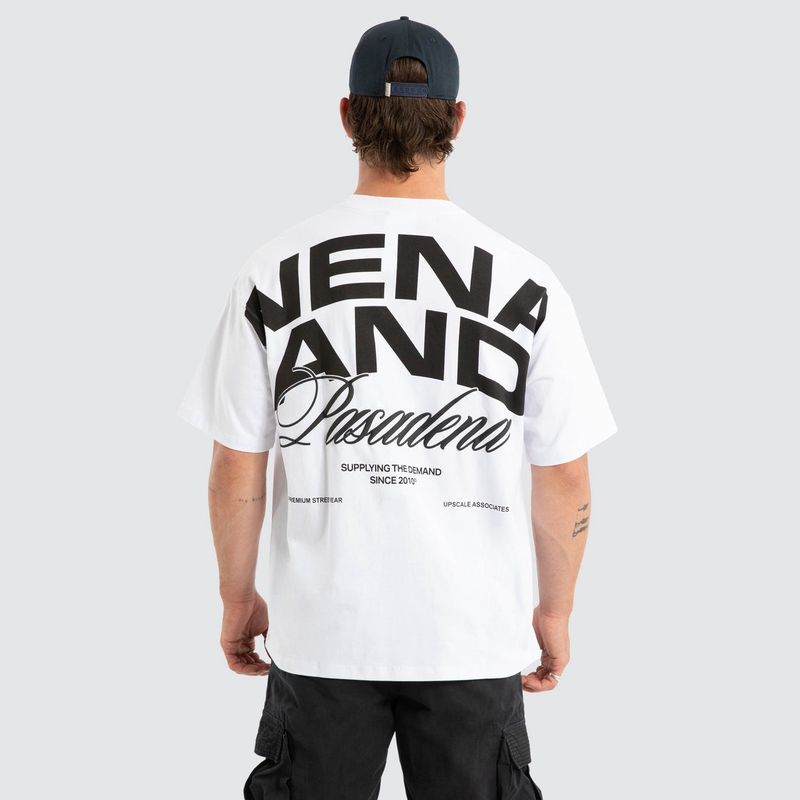 NXP Loyal Raptor Tee white oversized t-shirt back graphic print Nena and Pasadena street style apparel men&#39;s streetwear black