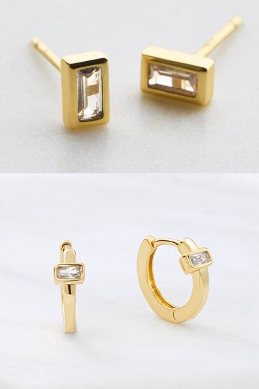 Zafino Elsie Lily Stud Set in Gold