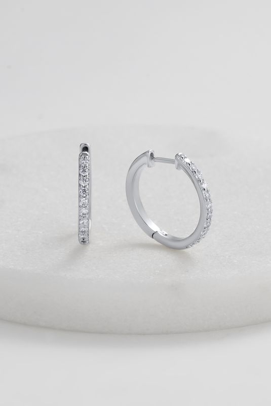 Zafino Catalina Hoop in Silver