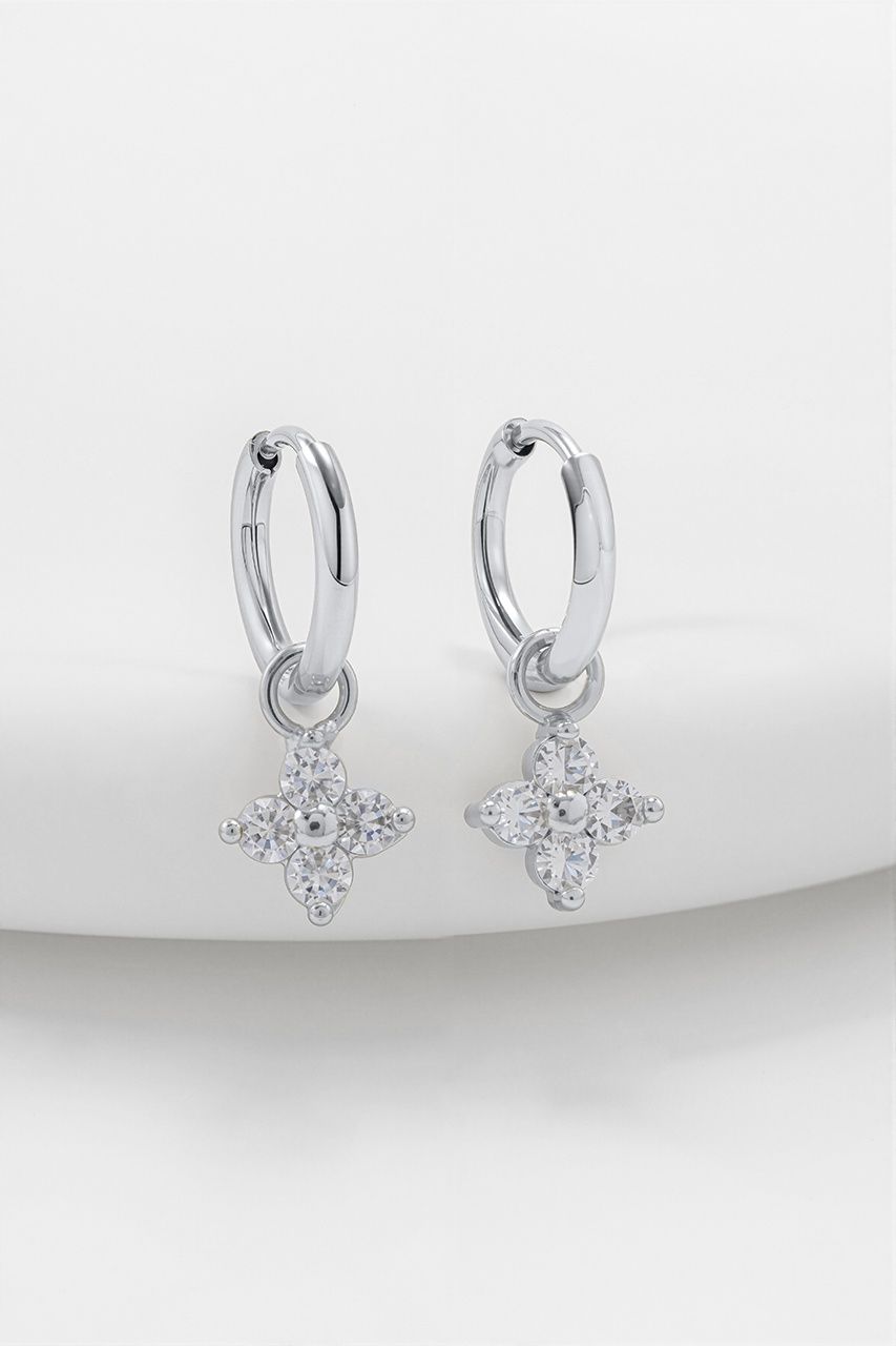 Zafino Ivy Mini Drop Earring in Silver