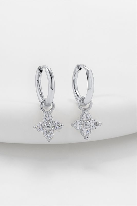 Zafino Ivy Mini Drop Earring in Silver