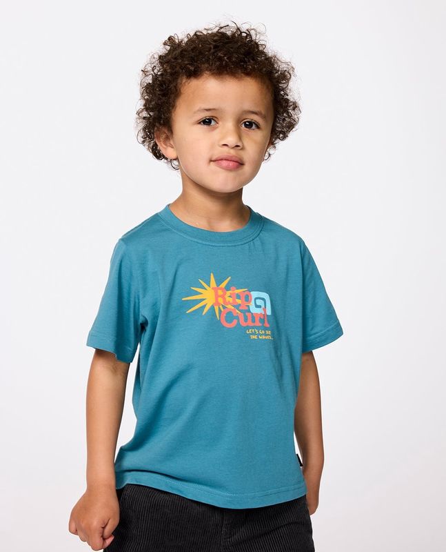 RipCurl Lets See The Waves Boys Tee [1-8YEARS]