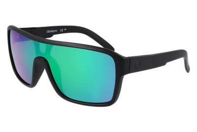 DRAGON  REMIX Matte Black w/ LUMALENS Green Ion