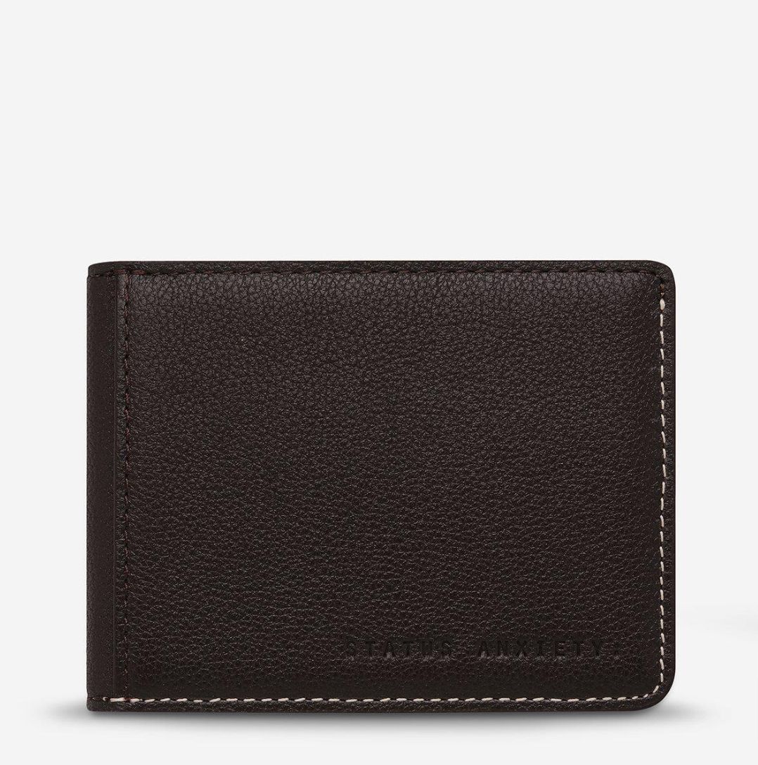 Status Anxiety Ethan Wallet, Colour: Chocolatte