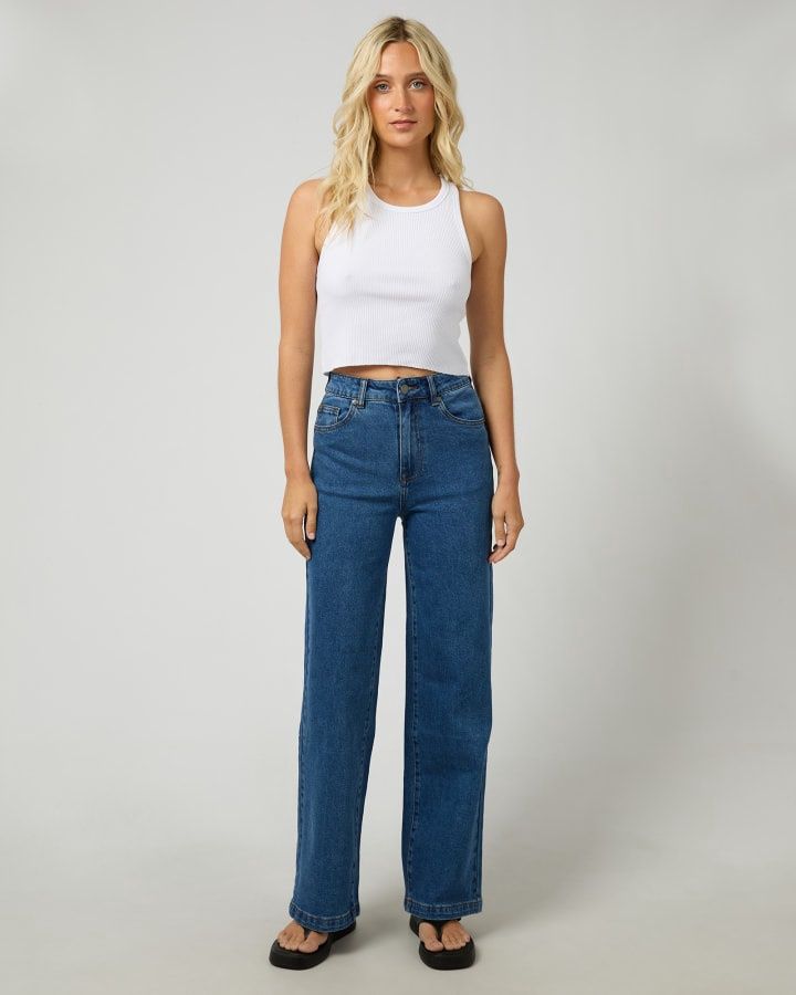 AAE Jacqui Wide Leg Jean/ Blue