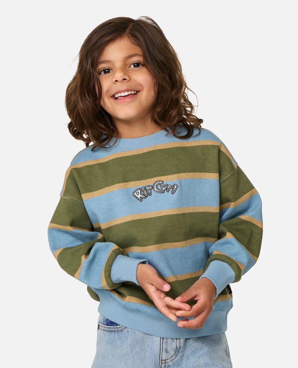 Rip Curl Wave Stripe Crew [1-8YEARS]