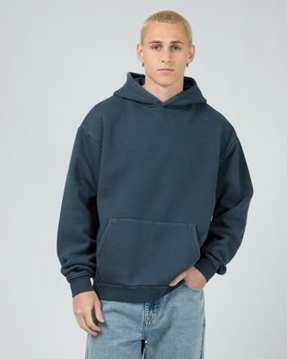 Silent Theory Box Hoodie in Navy