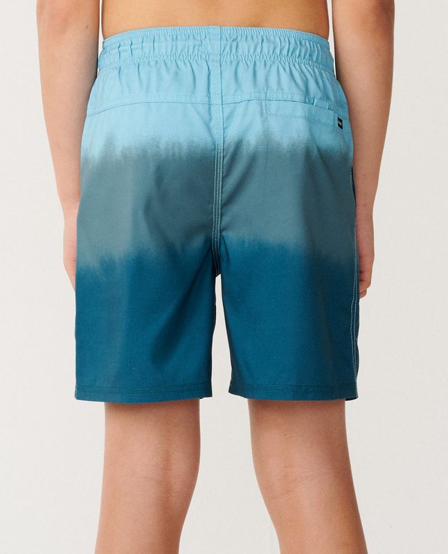A back view of the Ripcurl Dip Volley Boys Shorts [8-16YEARS] featuring a back functional pocket on the top right.