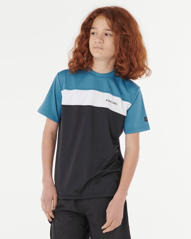 A boy model wearing the 