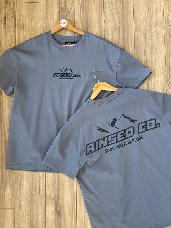 Rinsed.Co Logo Tee in Slate Grey