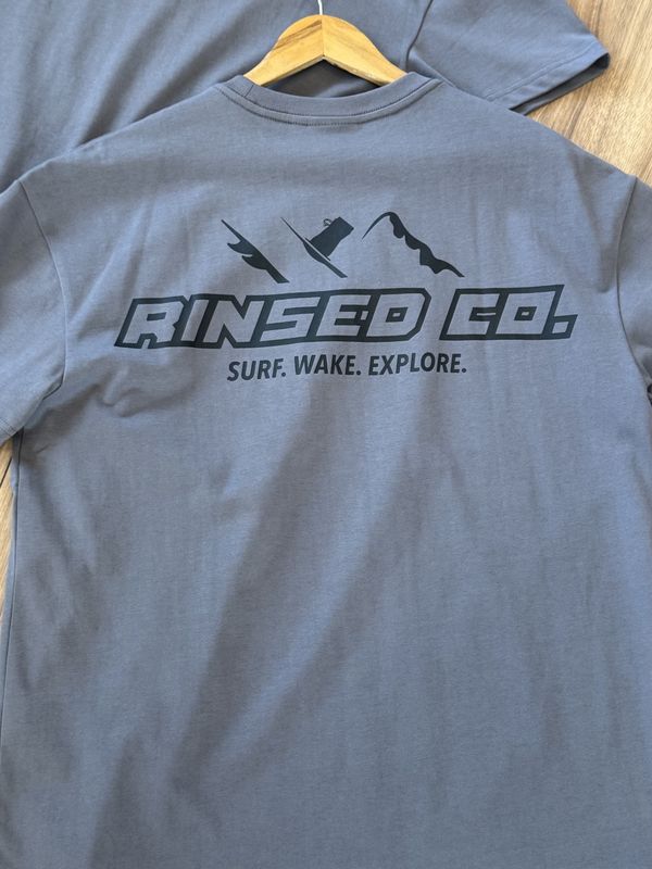 Rinsed.Co Logo Tee in Slate Grey