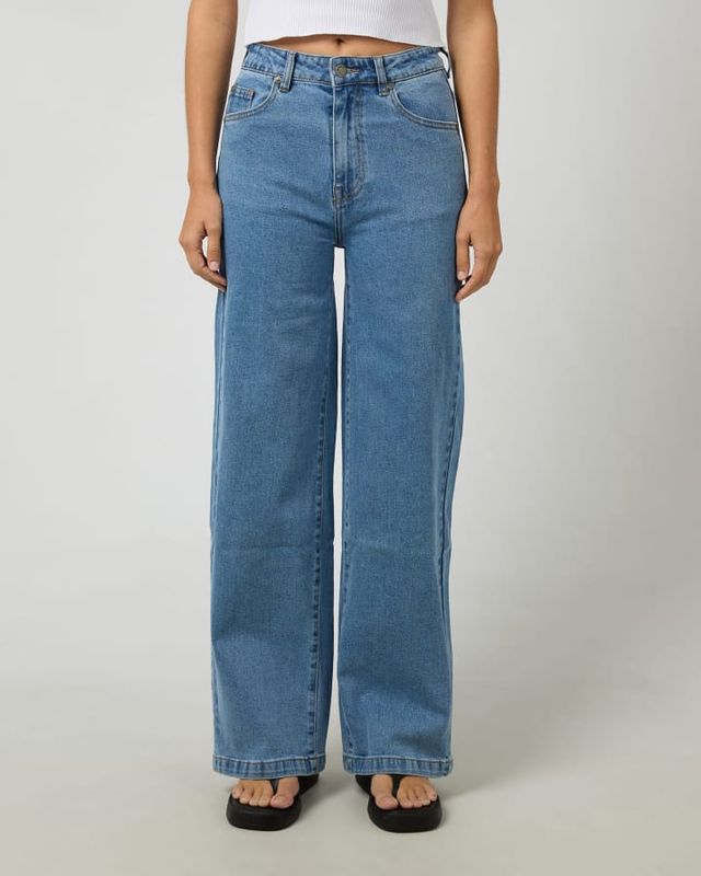 AAE Jacqui Wide Leg Jeans in Light Blue