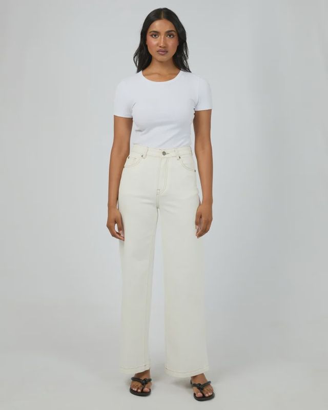 AAE Jacqui Wide Leg in Vintage White