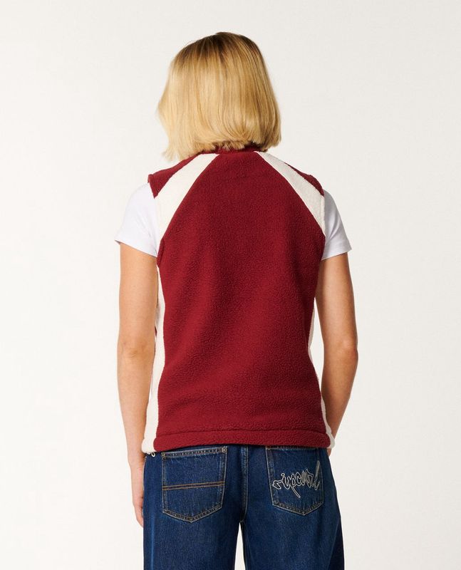 RipCurl Nova Polar Fleece Vest in Plum