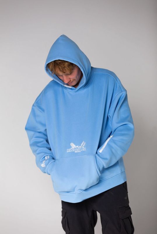 Rinsed Co Ultimate Snow Hoody in Baby Blue
