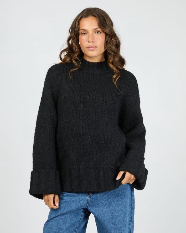 Mabel Knit Jumper In Black