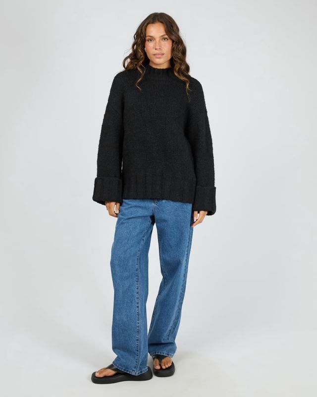 Mabel Knit Jumper In Black