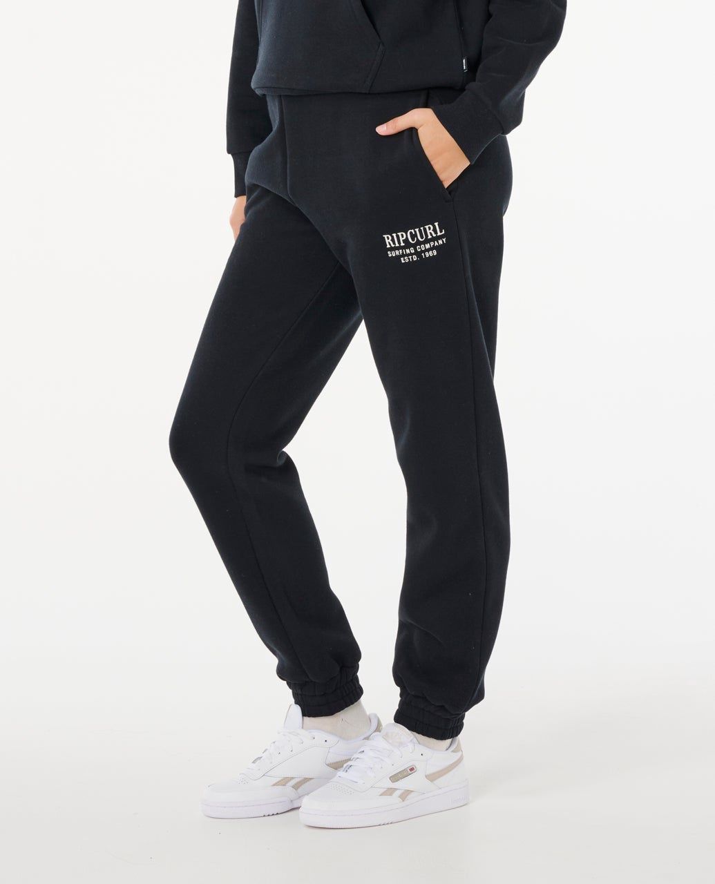 Rip Curl Surf Staple Relaxed Track Pant in Black