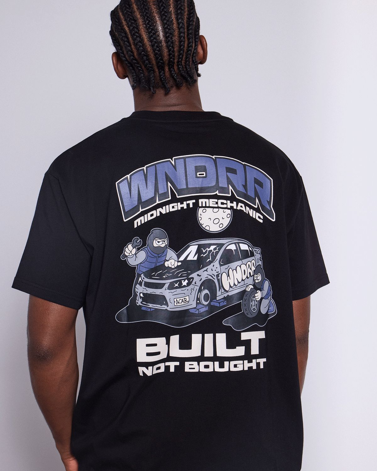Wndrr Built Not Bought Box Fit Tee