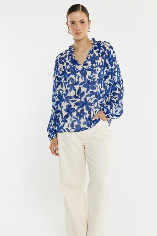 Sass Willow Tie Front Blouse