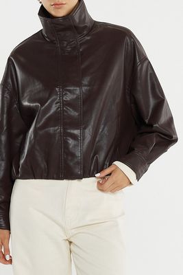 Sass Jude Leather Lock Bomber