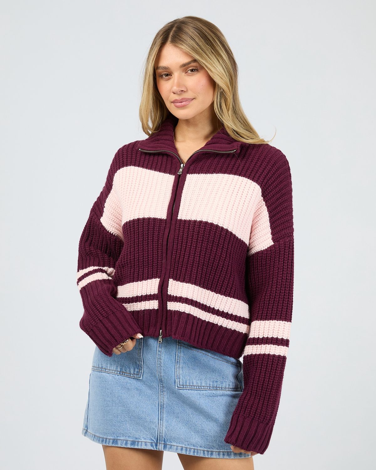 Adia Knit Zip Thru