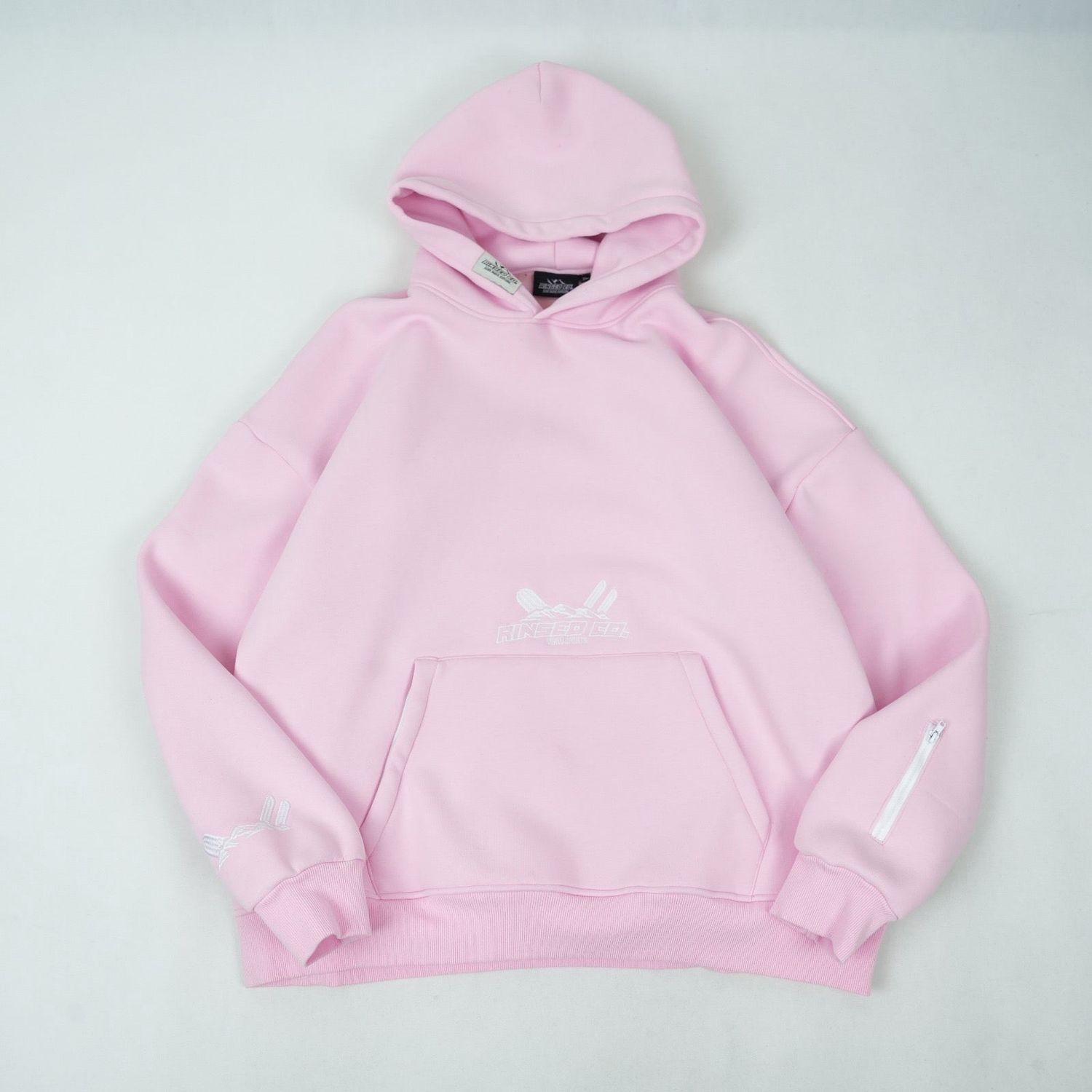 Rinsed.Co Ultimate Snow Hoodie in Baby Pink