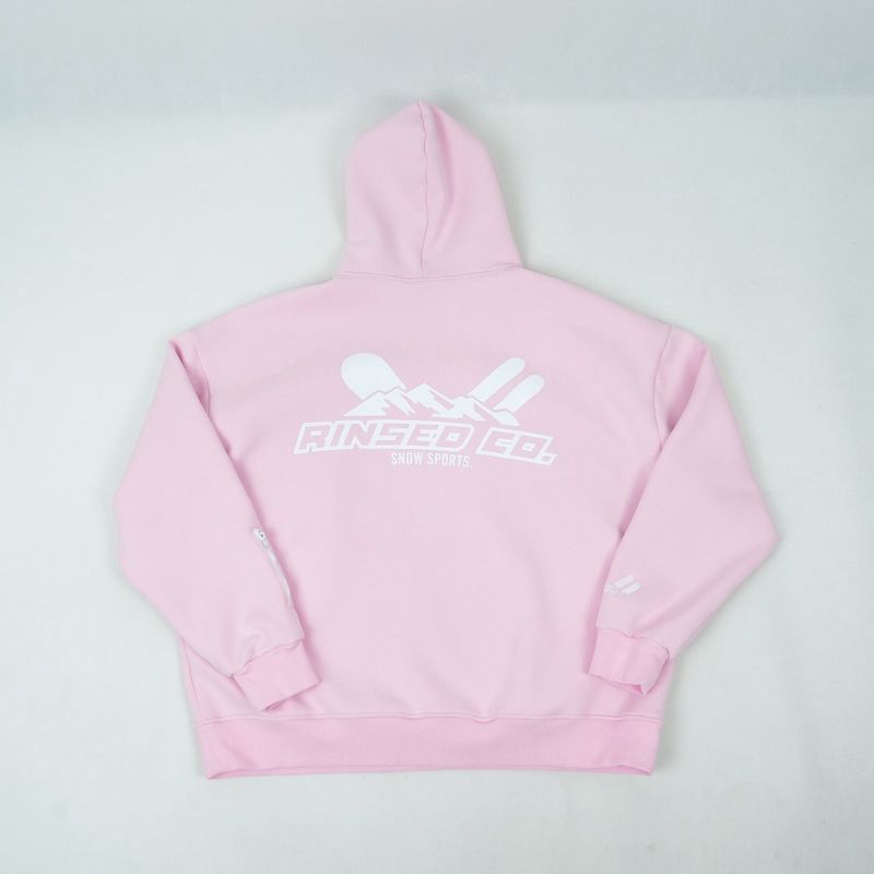 Rinsed.Co Ultimate Snow Hoodie in Baby Pink