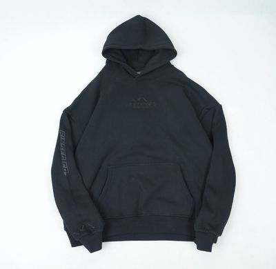 Rinsed Co Reppin Hoodie in Tripple Black