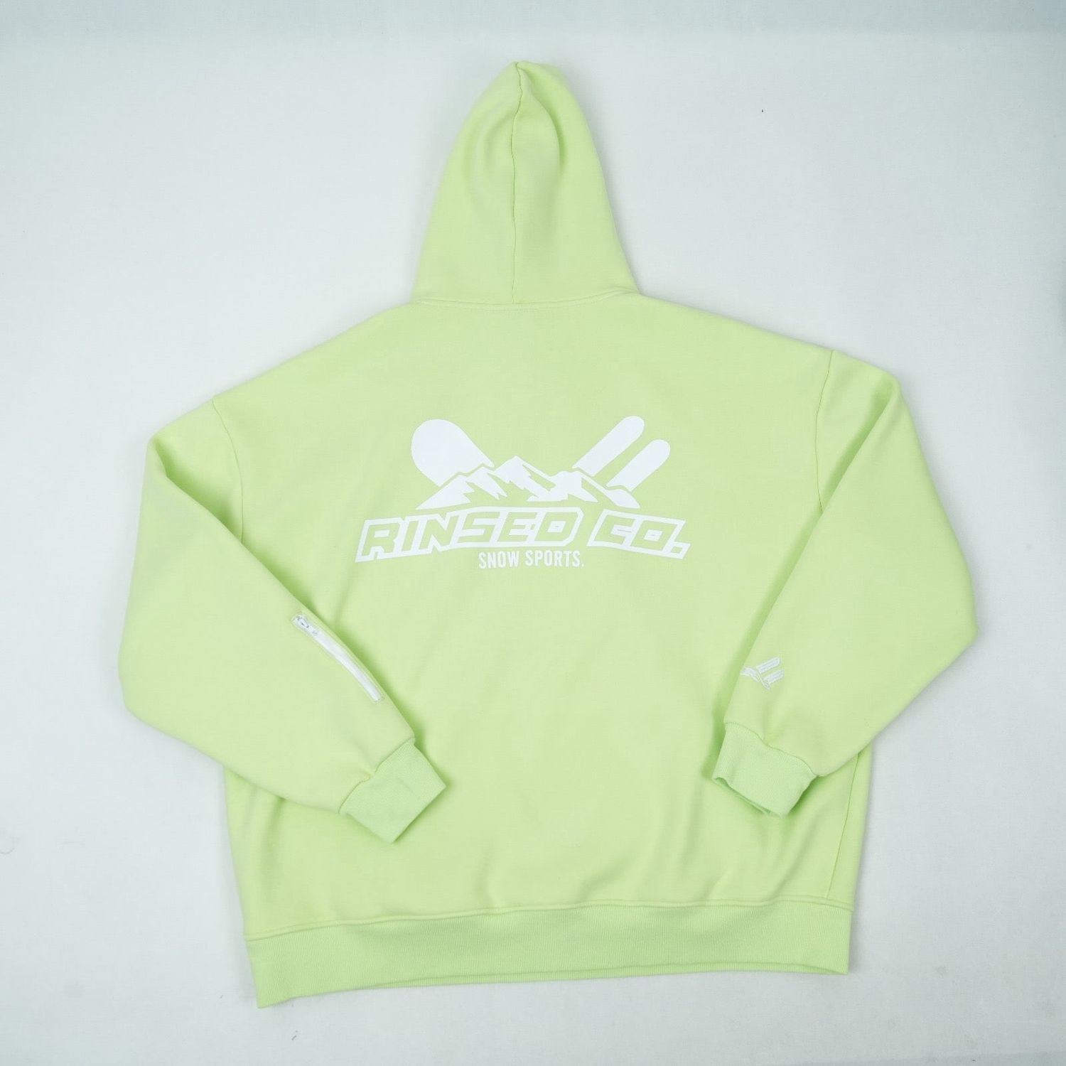 Rinsed Co Ultimate Snow Hoodie in Lime