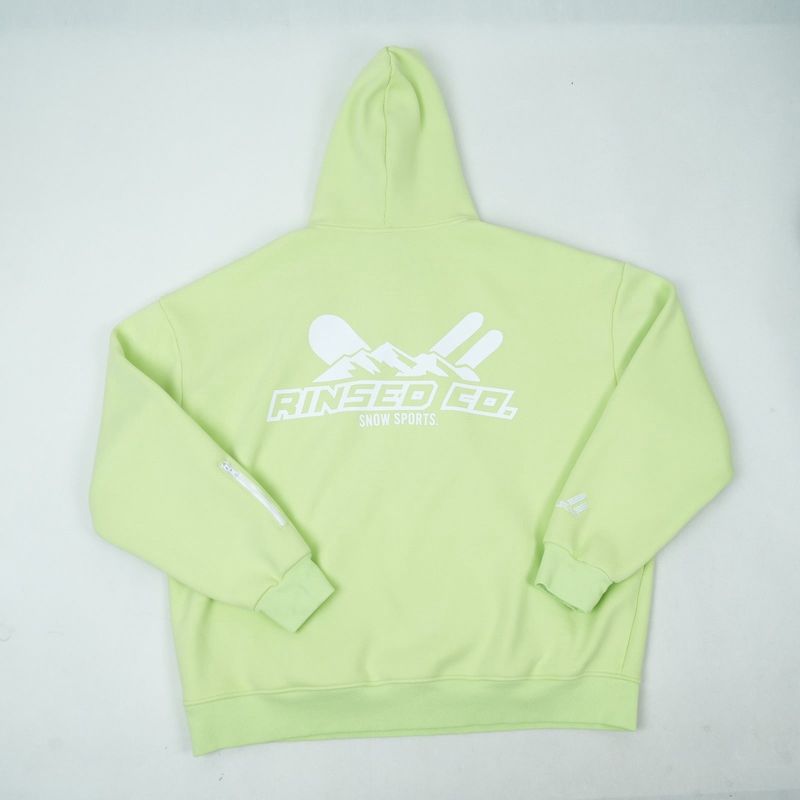 Rinsed Co Ultimate Snow Hoodie in Lime