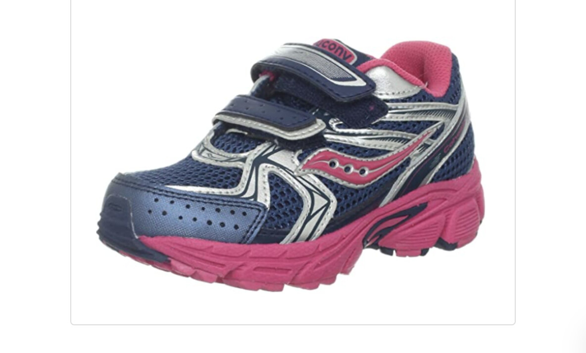 Saucony Girls Cohesion 6 Running Shoe (Little Kid),Navy/Pink/Silver Little kid