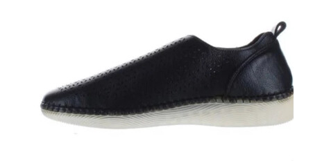 VJH Confort Cushioned Sole Black Slip ons