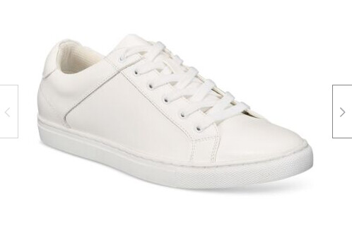 Bar III Men Casual Lace Up Sneakers Archie White