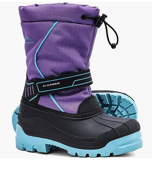ALEADER Kids Snow Boots Insulated Waterproof Little Kids