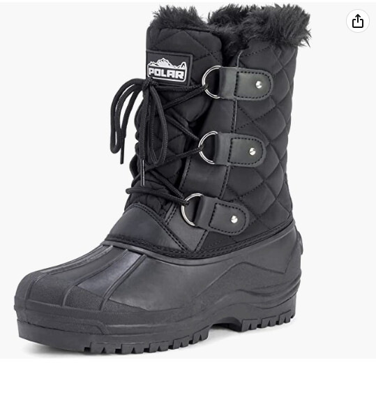 Womens Mid Calf Mountain Walking Tactical Waterproof Boots