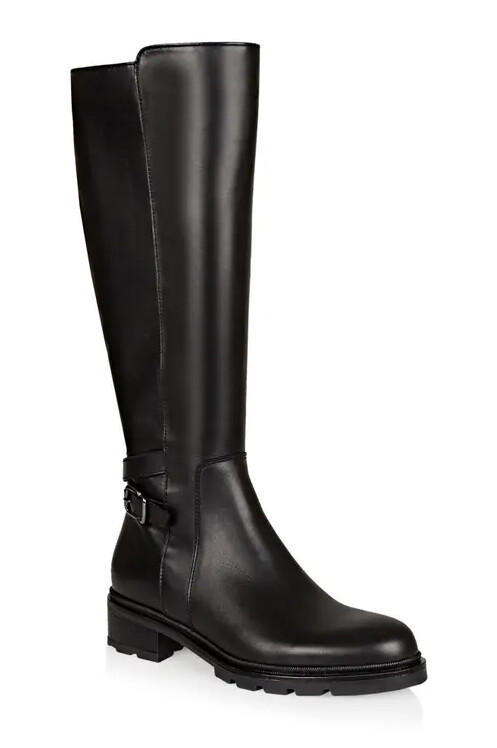 La Canadienne Stratford Waterproof Knee High Boot in Black Leather