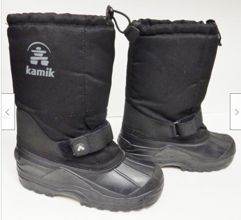 KAMIK Snow Boots Rain Waterproof Winter Removable Liners BLACK