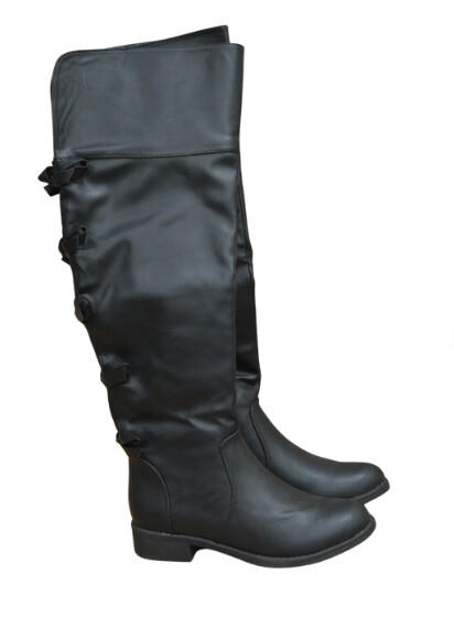 Adriana New York Bow Black Boots Women's