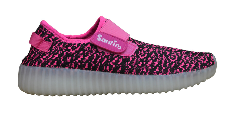 Santiro Black and Pink Slip on Shoes